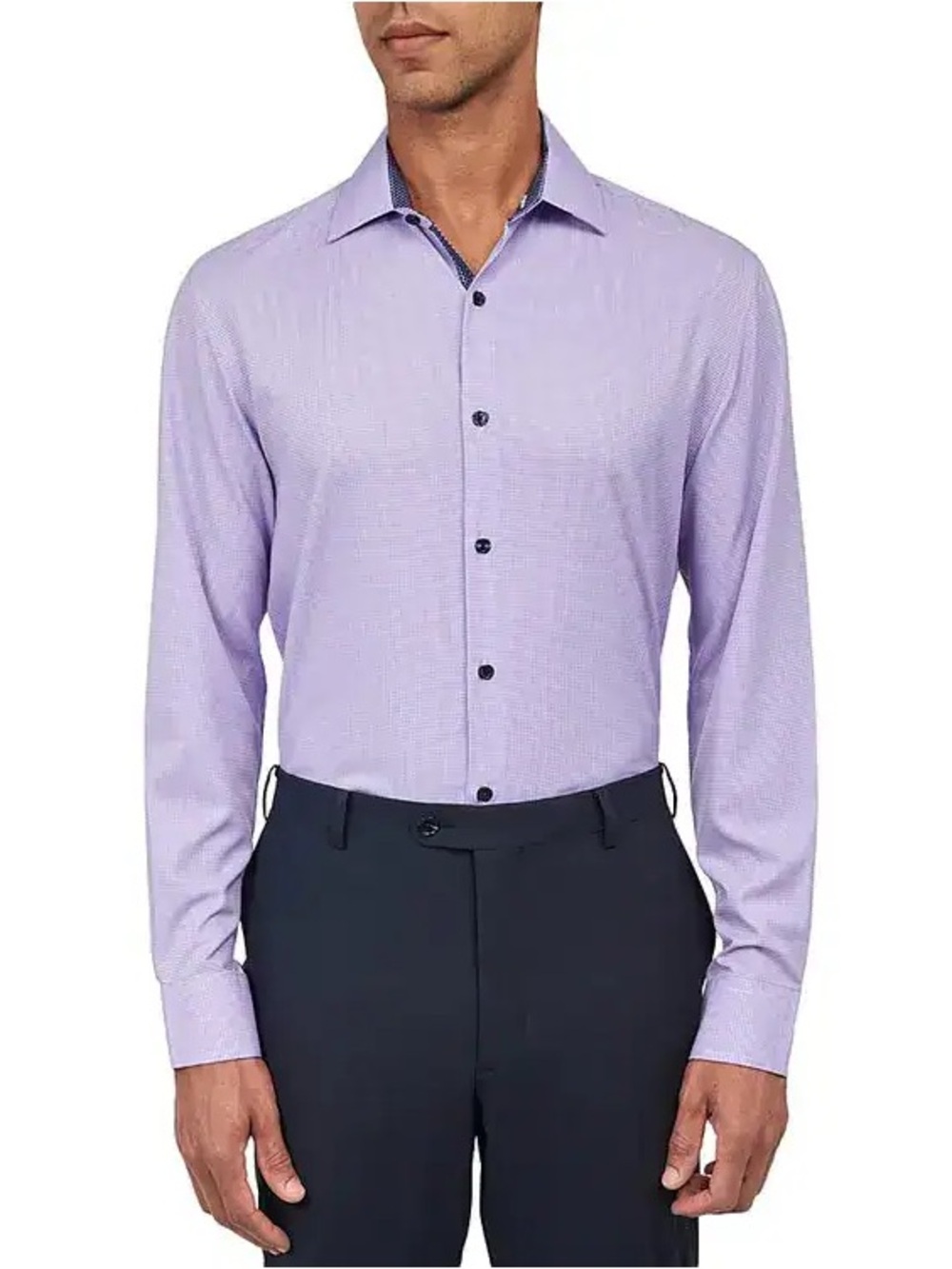 NWT Wrk Men’s Lavender Dress Shirt - Classic Spread Collar